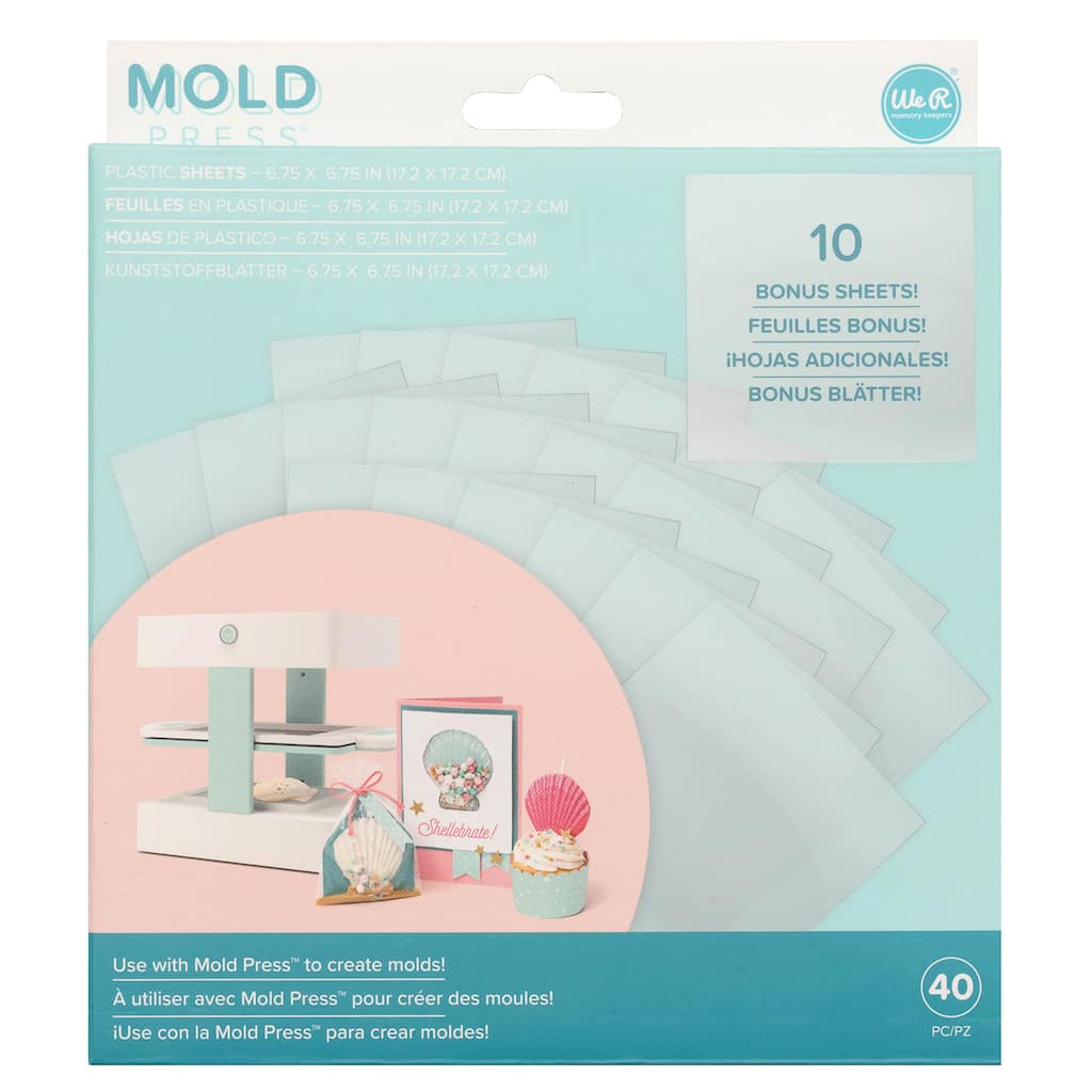 We R Memory Keepers Mold Press Plastic Sheets 40 Sheets Michaels